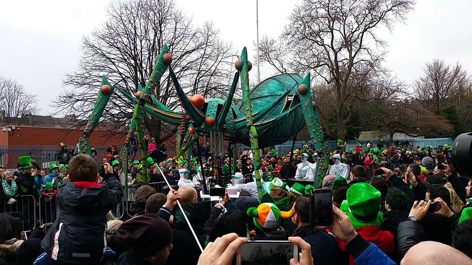 La parade dans les rues de la Saint Patrick