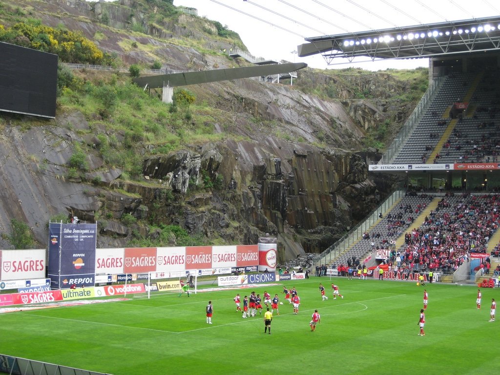 Stade municipal Braga falaise