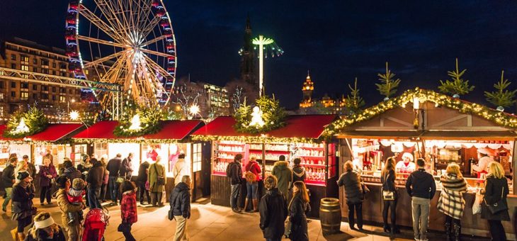 Marché de Noël à Édimbourg